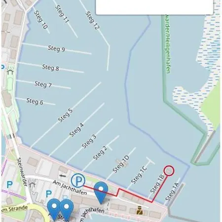 Stern V Hausboot Heiligenhafen Dom wakacyjny Heiligenhafen
